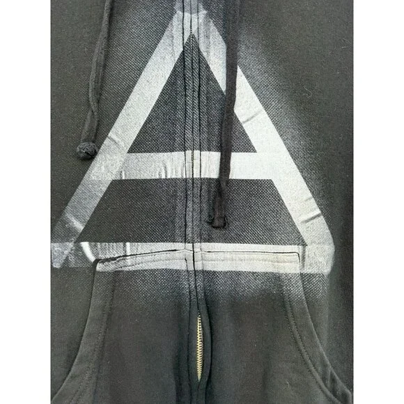 Tultex Black Hoodie Yes This Is A Cult Size Large Black Zip-Up - Picture 6 of 12